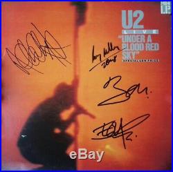 Vinyl LP Album'Under a blood red sky' Signed by All 4 U2 Members + EPP COA