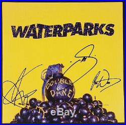 WATERPARKS BAND SIGNED DOUBLE DARE LP ALBUM VINYL RECORD WithCOA