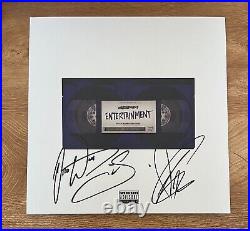 WATERPARKS signed vinyl album ENTERTAINMENT AWSTEN KNIGHT, OTTO & GEOFF