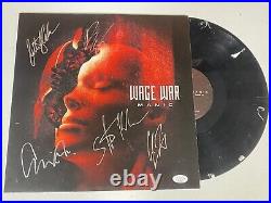 Wage War Band Autographed Signed Manic Vinyl Album With Jsa Coa # Ac26734