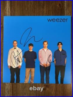 Weezer' Band Signed Vinyl'Blue Album' Rivers Cuomo +2