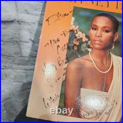 Whitney Houston Self-Titled Vinyl Record Album Signed Autographed By Artist Aris