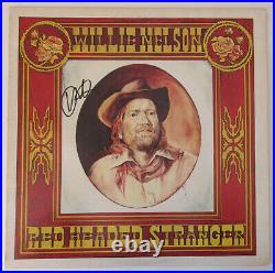 Willie Nelson signed autographed Red Headed Stranger Album, Vinyl Record, Proof