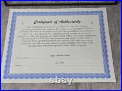 ZZ TOP LEGS Autographed Signed Vinyl Album Framed with COA